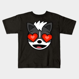 Lovestruck Skunk Melville Kids T-Shirt